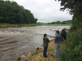 Zumbro River restoration at Oronoco in Olmsted County MN