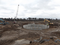 Construction at St. Francis WWTF