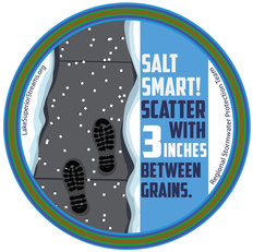 How to scatter de-icing salt
