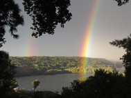 rainbow over Croix