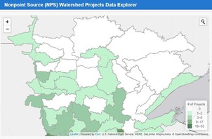 watershed project map from viewer