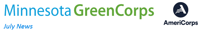 header with Minnesota GreenCorps and AmeriCorps "A" logo