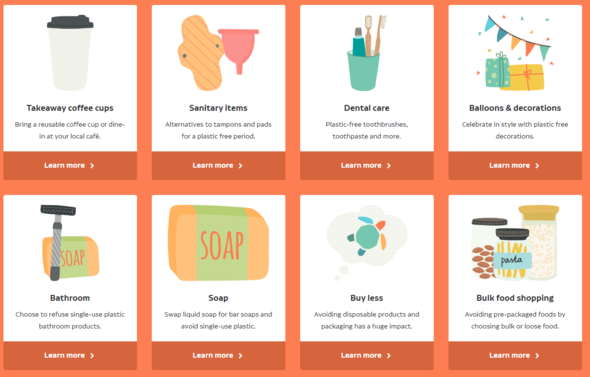 collage of images with plastic 