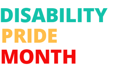 Disability Pride month banner