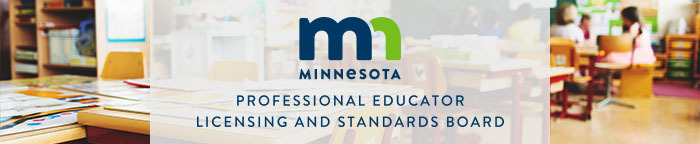 Minnesota Professional Educator Licensing and Standards Board Logo