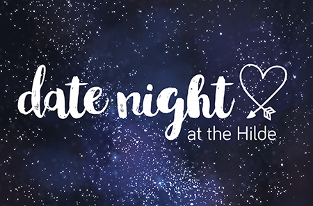Date night at the Hilde image with night sky, stars and heart