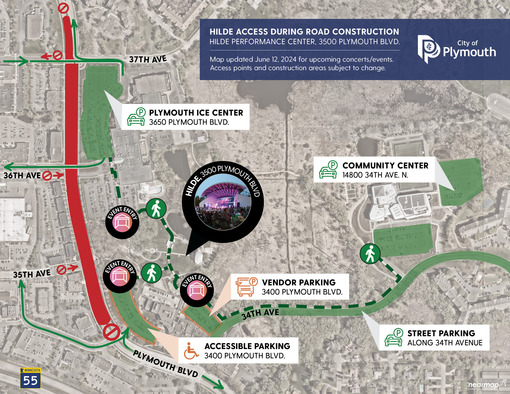 Hilde Access Map for June events