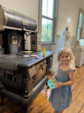 Girl playing at Plymouths Old Town Hall