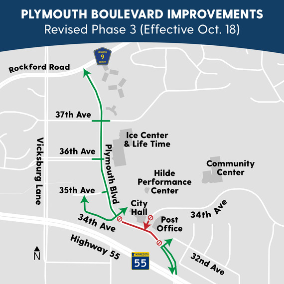 Phase 3 of Plymouth Boulevard Construction