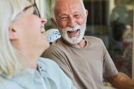 happy older adult couple