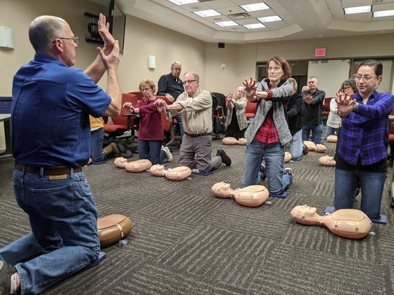 Residents take CPR class provided by Heart Safe Plymouth
