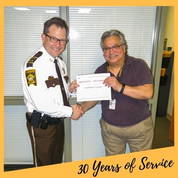 Lupe Vasquez 30 Years of Service