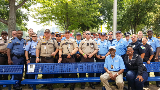 Valento bench at MN State Fair