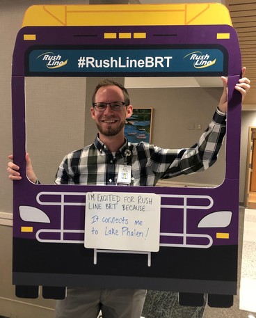 A Regions Hospital employee who is excited about Rush Line because it will provide access to Lake Phalen