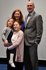Frethem Family at Oath of Office includes Nicole, Signe, Margit, and Stephen
