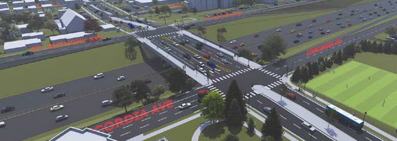 Rendering of new Dale Street bridge over I-94