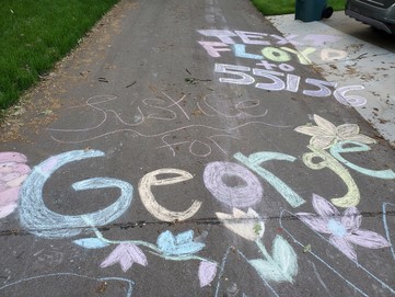 Chalk art in the Shoreview