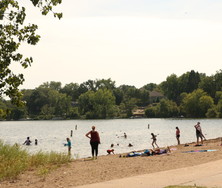 residents at county beach