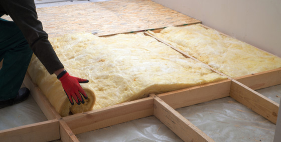 Installing insulation in attic