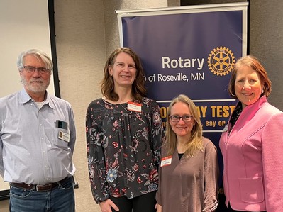 Rotary with Library Staff