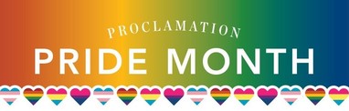 Pride Month Proclamation with Rainbow Background