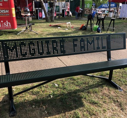 McGuire Family Bench at State Fair