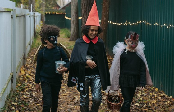 Kids trick or treating