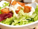 Salad with dressing