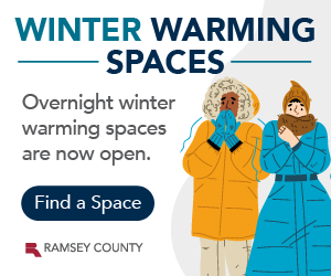 Overnight winter warming spaces are now open. Find a space_ Winter Warming Spaces_ Ramsey County