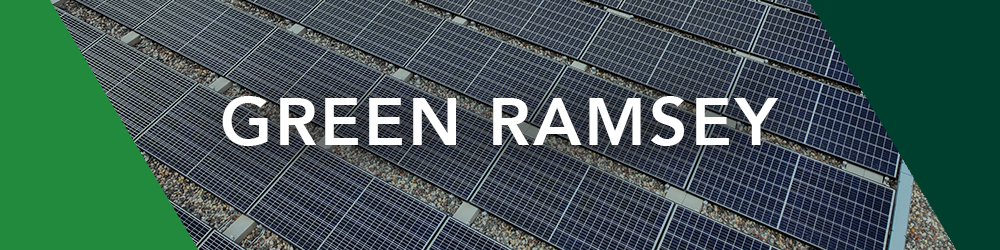 Solar panels on roof