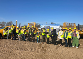 Ground breaking at Rice Creek