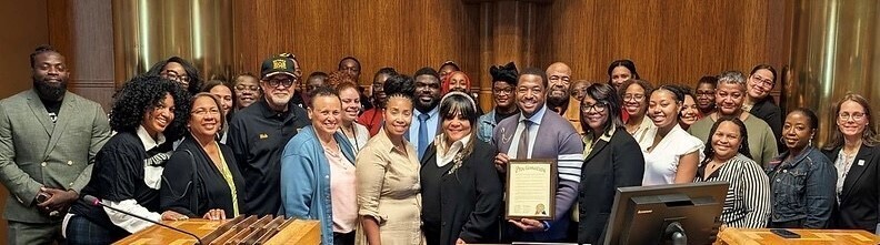 Proclamation for Juneteenth presented by Commissioners Jebens-Singh and Moran