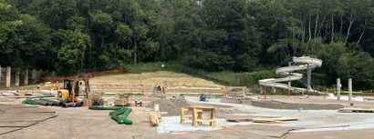 Battle Creek Park construction site