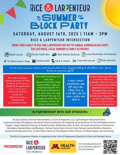 Rice Larpenteur Alliance Block Party