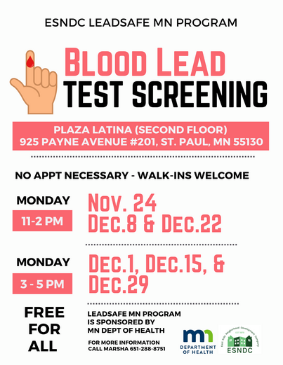 ESNDC Lead Test Clinics