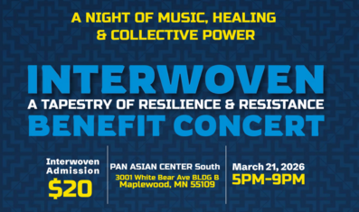 Interwoven is a benefit concert leveraging creativity as resistance against the persecution of immigrants.