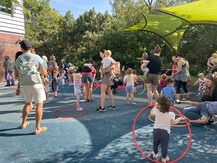 Kids playing in the play ground