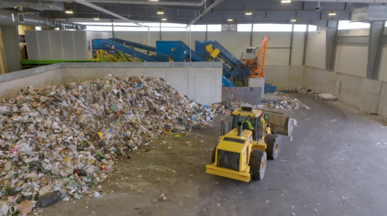 Food Scrap Bag Building Tipping Floor
