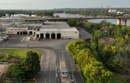 R&E Center drone shot from front