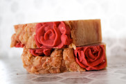 rose soap from new frontier farms