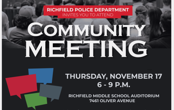 pd community meeting flyer