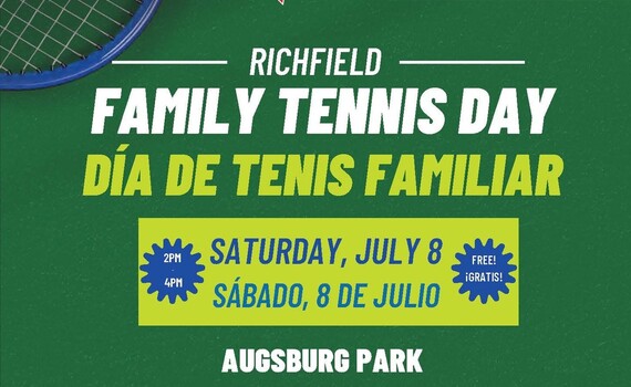 family tennis day flyer