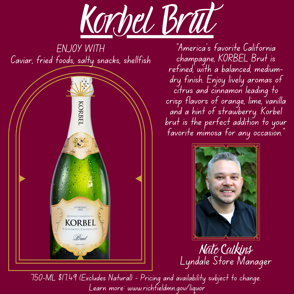 Liquor Holiday Gift Guide - Korbel Brut