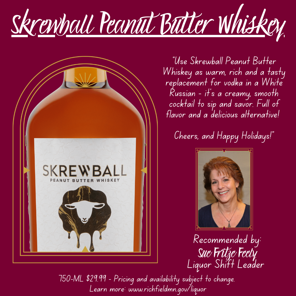 Liquor Holiday Gift Guide - Skrewball Peanut Butter Whiskey 1000px