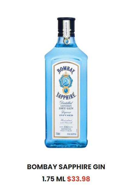Liquor holiday gift guide - Bombay Sapphire Gin