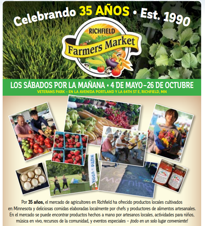 Richfield Farmers Market summer 2024 Spanish ad