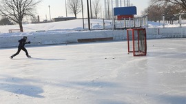 hockey rink ice skate