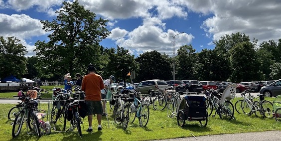 bike parking at Richfield Farmers Market