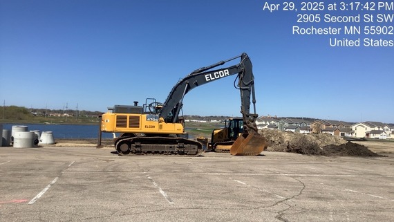 Construction equipment at West Transit Village
