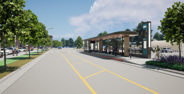 Illustration of future station